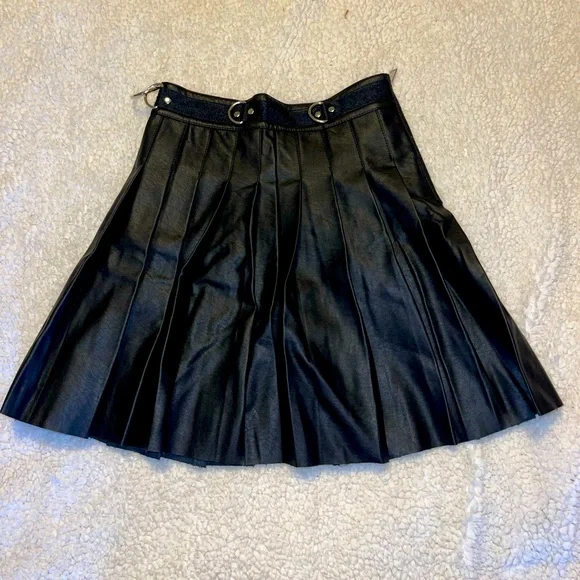 Current Mood Skirts Current Mood Black Pleated Skirt With